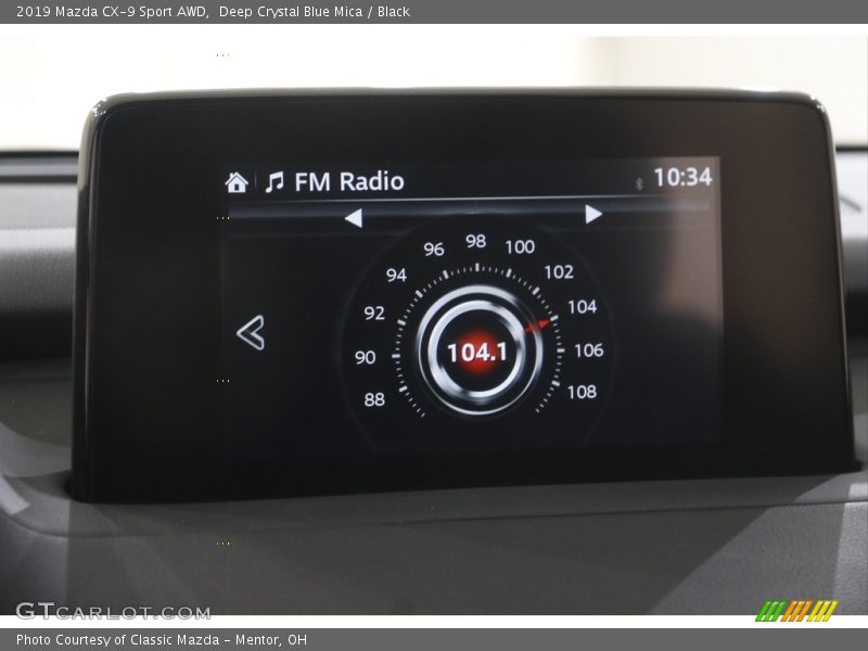 Deep Crystal Blue Mica / Black 2019 Mazda CX-9 Sport AWD