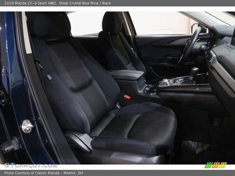Deep Crystal Blue Mica / Black 2019 Mazda CX-9 Sport AWD