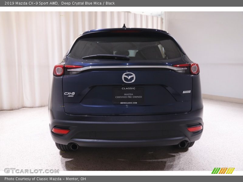 Deep Crystal Blue Mica / Black 2019 Mazda CX-9 Sport AWD