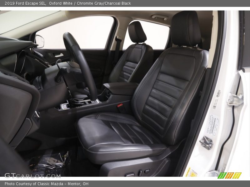 Oxford White / Chromite Gray/Charcoal Black 2019 Ford Escape SEL