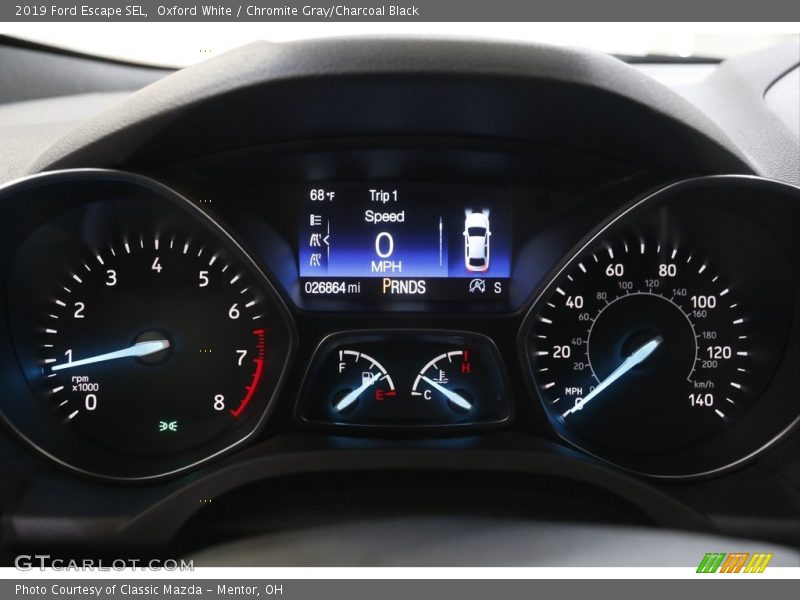 Oxford White / Chromite Gray/Charcoal Black 2019 Ford Escape SEL