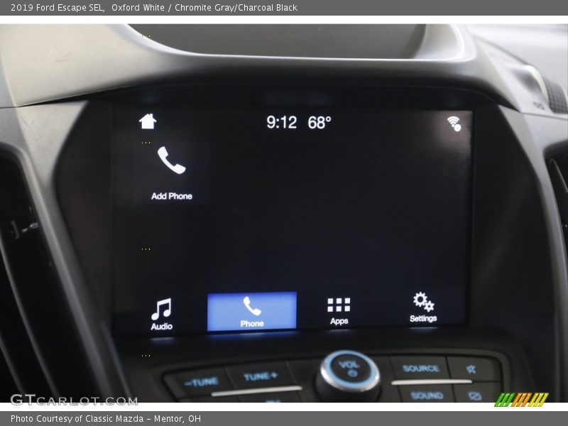 Oxford White / Chromite Gray/Charcoal Black 2019 Ford Escape SEL