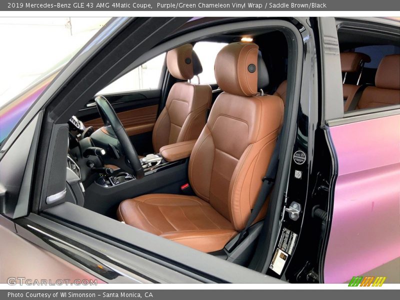 Purple/Green Chameleon Vinyl Wrap / Saddle Brown/Black 2019 Mercedes-Benz GLE 43 AMG 4Matic Coupe