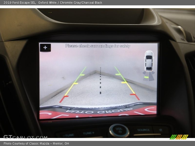 Oxford White / Chromite Gray/Charcoal Black 2019 Ford Escape SEL