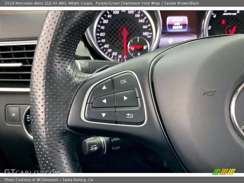 Purple/Green Chameleon Vinyl Wrap / Saddle Brown/Black 2019 Mercedes-Benz GLE 43 AMG 4Matic Coupe