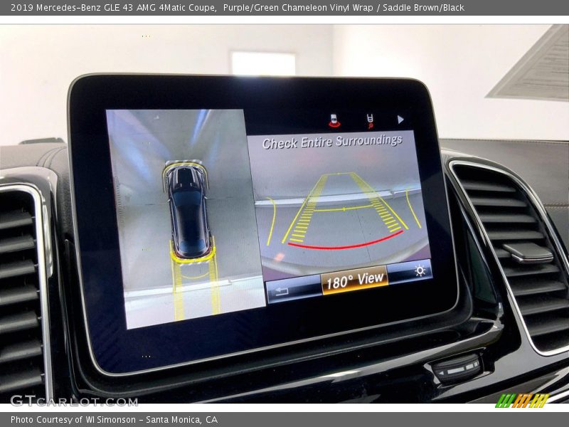 Purple/Green Chameleon Vinyl Wrap / Saddle Brown/Black 2019 Mercedes-Benz GLE 43 AMG 4Matic Coupe