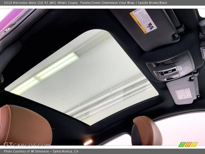 Purple/Green Chameleon Vinyl Wrap / Saddle Brown/Black 2019 Mercedes-Benz GLE 43 AMG 4Matic Coupe