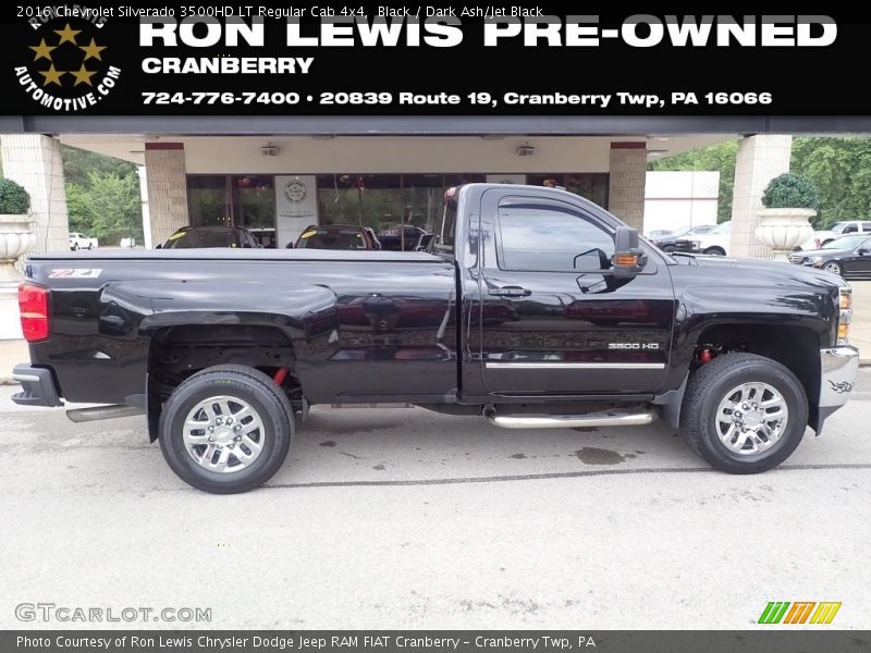 Black / Dark Ash/Jet Black 2016 Chevrolet Silverado 3500HD LT Regular Cab 4x4