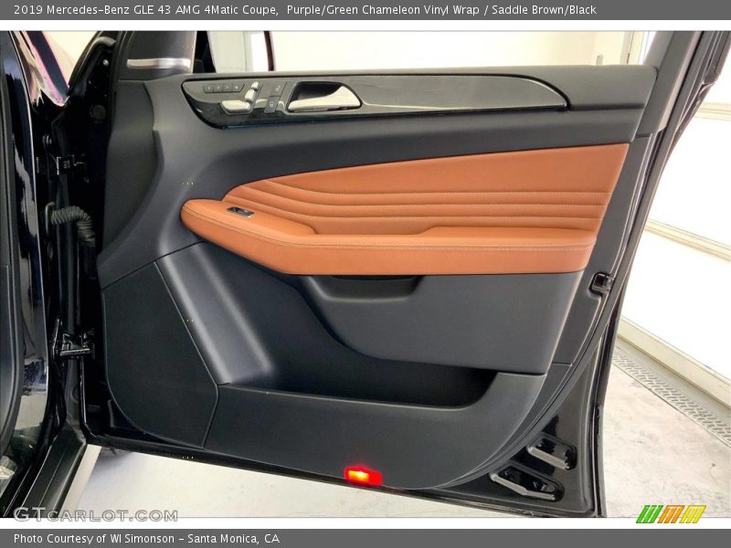 Purple/Green Chameleon Vinyl Wrap / Saddle Brown/Black 2019 Mercedes-Benz GLE 43 AMG 4Matic Coupe