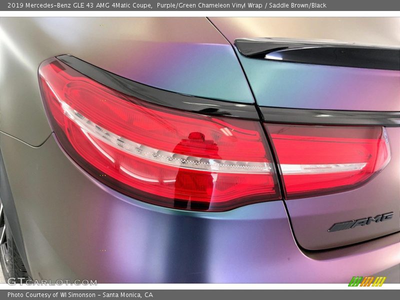 Purple/Green Chameleon Vinyl Wrap / Saddle Brown/Black 2019 Mercedes-Benz GLE 43 AMG 4Matic Coupe