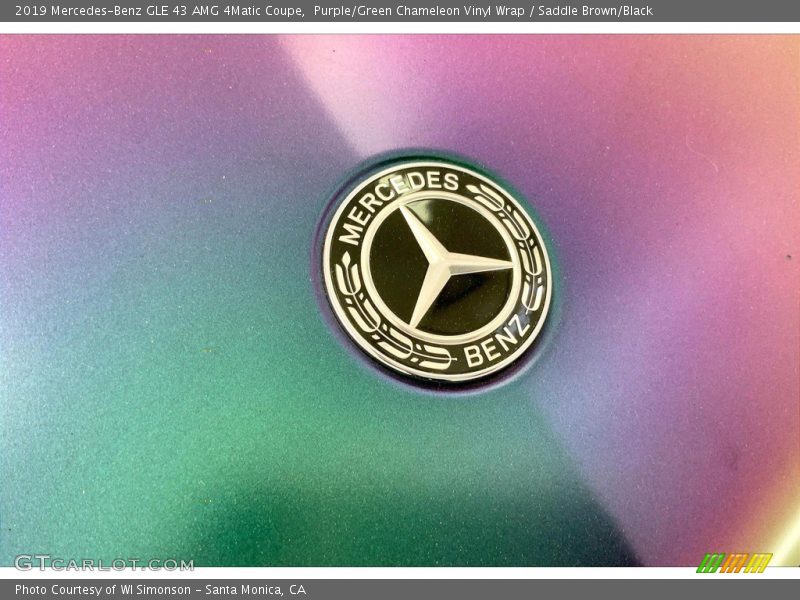 Purple/Green Chameleon Vinyl Wrap / Saddle Brown/Black 2019 Mercedes-Benz GLE 43 AMG 4Matic Coupe