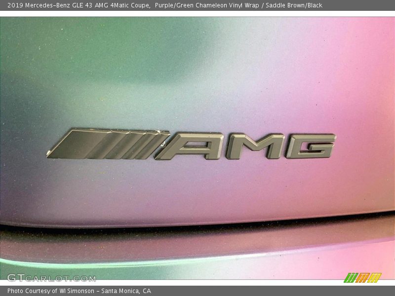 Purple/Green Chameleon Vinyl Wrap / Saddle Brown/Black 2019 Mercedes-Benz GLE 43 AMG 4Matic Coupe