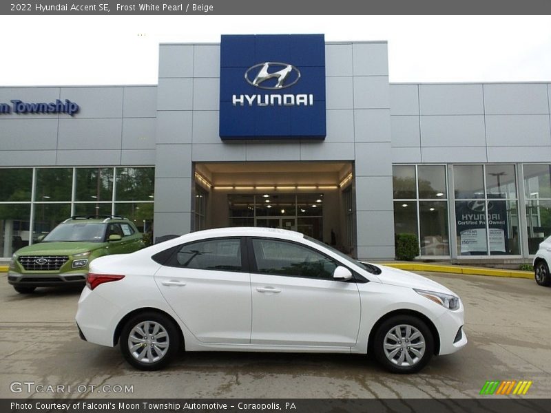Frost White Pearl / Beige 2022 Hyundai Accent SE