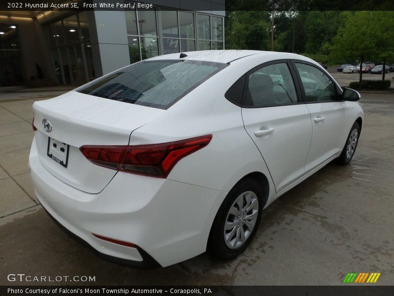 Frost White Pearl / Beige 2022 Hyundai Accent SE