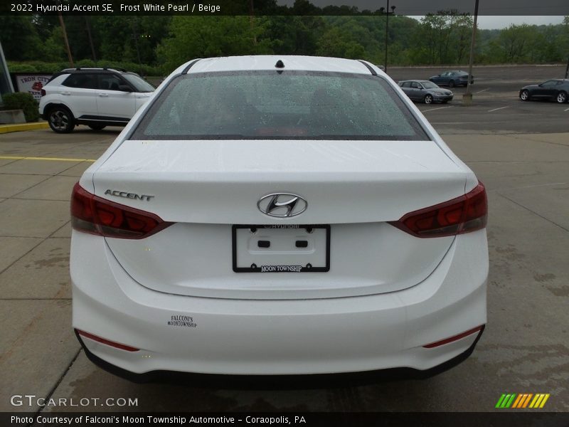 Frost White Pearl / Beige 2022 Hyundai Accent SE