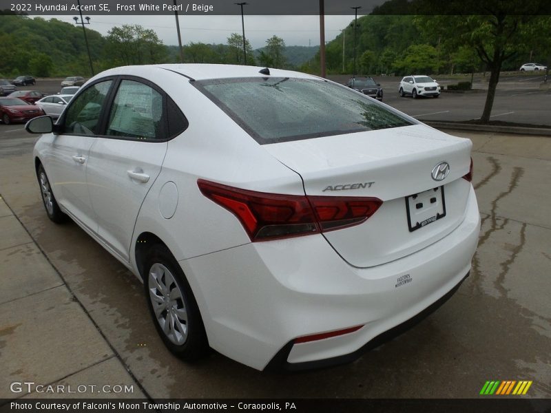 Frost White Pearl / Beige 2022 Hyundai Accent SE