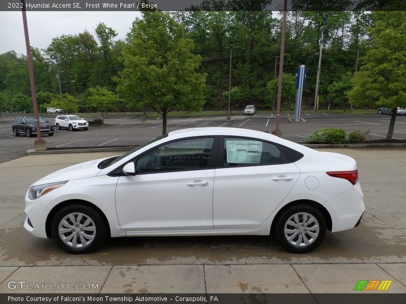 Frost White Pearl / Beige 2022 Hyundai Accent SE