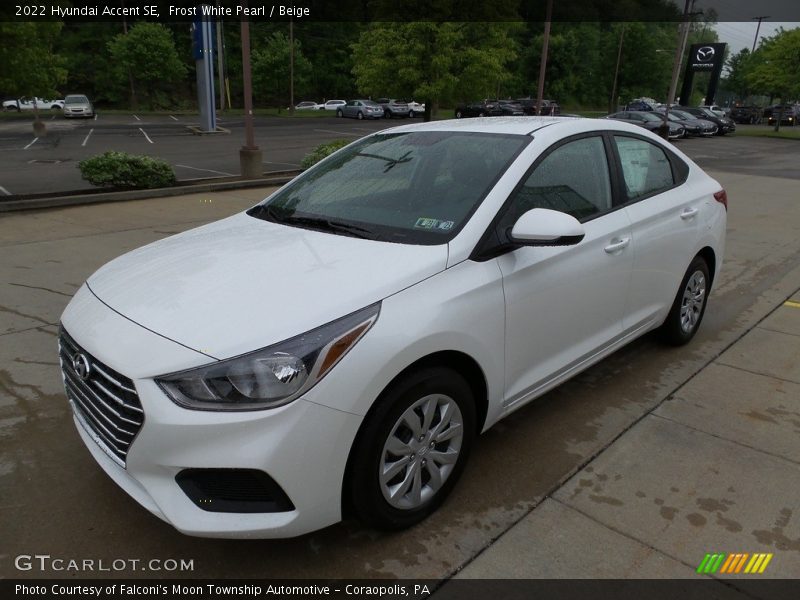 Frost White Pearl / Beige 2022 Hyundai Accent SE