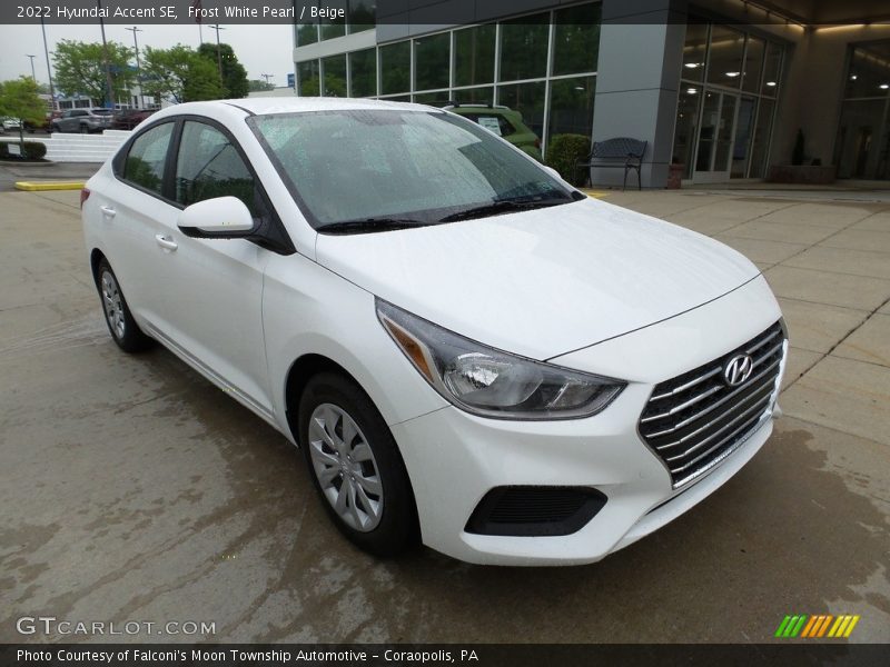Frost White Pearl / Beige 2022 Hyundai Accent SE