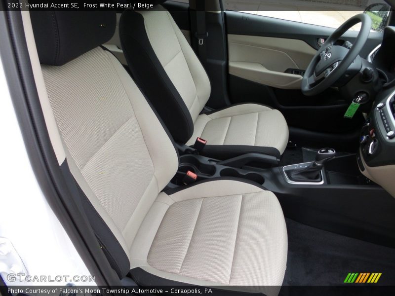 Frost White Pearl / Beige 2022 Hyundai Accent SE