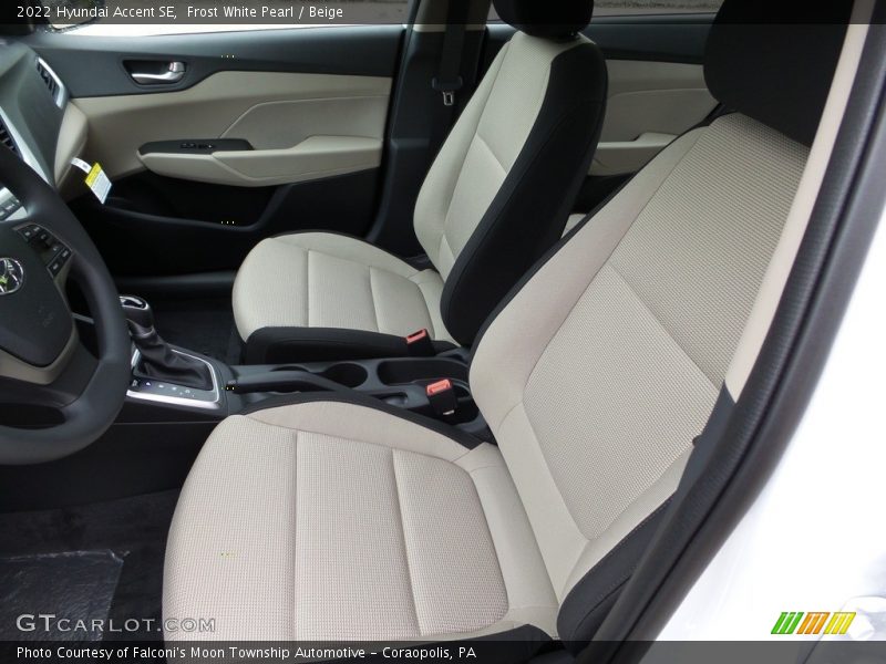 Frost White Pearl / Beige 2022 Hyundai Accent SE