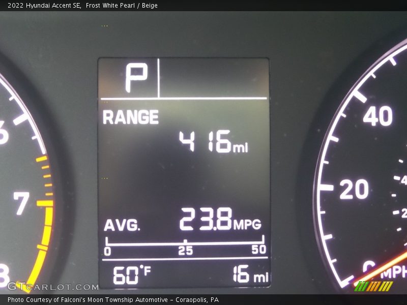 Frost White Pearl / Beige 2022 Hyundai Accent SE