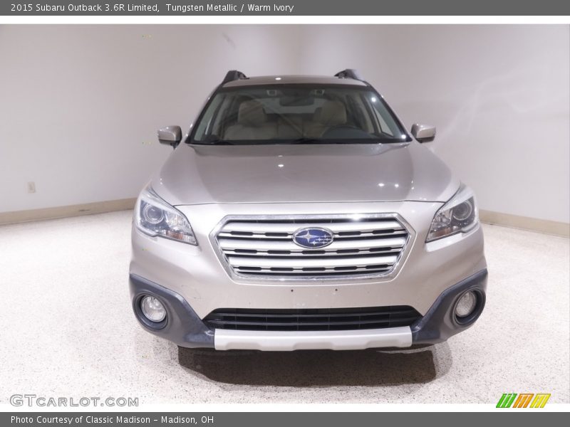 Tungsten Metallic / Warm Ivory 2015 Subaru Outback 3.6R Limited