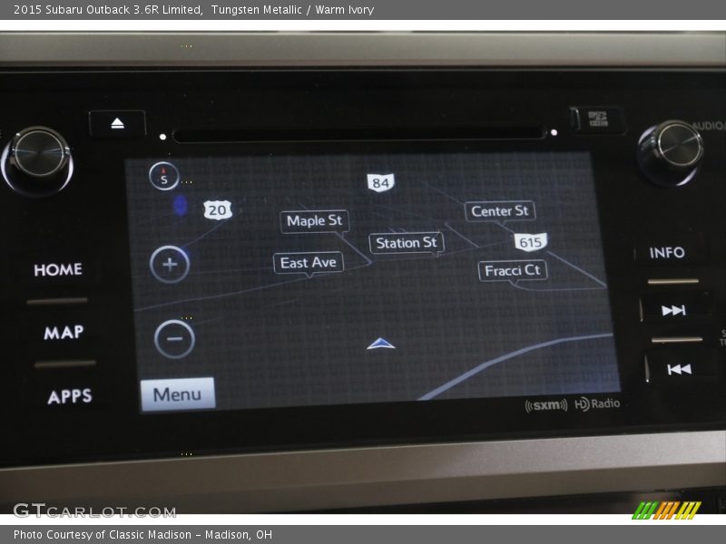 Navigation of 2015 Outback 3.6R Limited