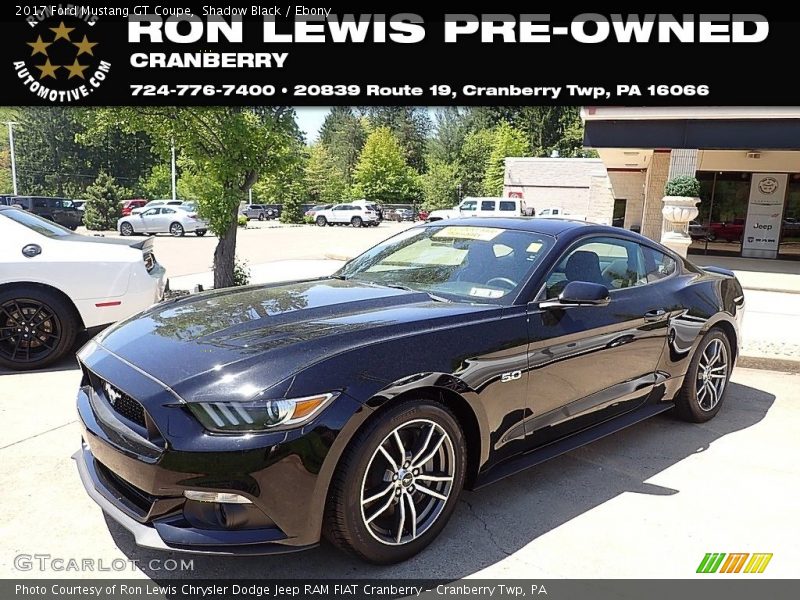 Shadow Black / Ebony 2017 Ford Mustang GT Coupe