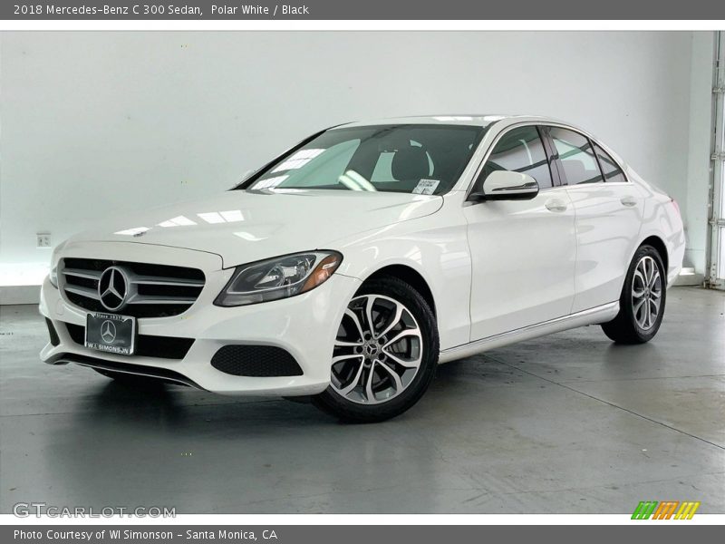 Polar White / Black 2018 Mercedes-Benz C 300 Sedan