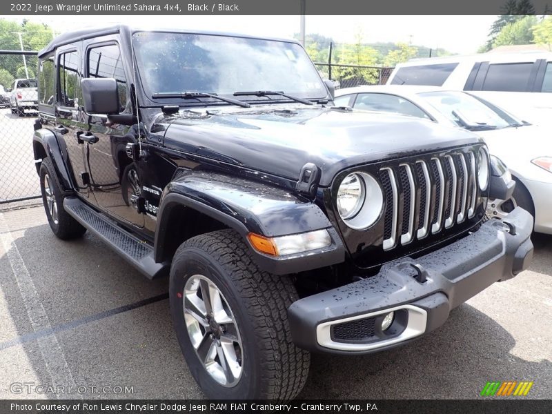 Black / Black 2022 Jeep Wrangler Unlimited Sahara 4x4