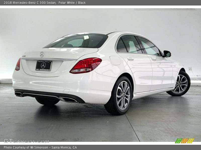 Polar White / Black 2018 Mercedes-Benz C 300 Sedan