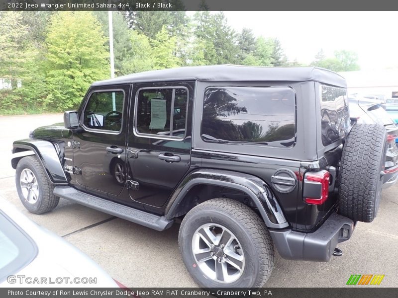 Black / Black 2022 Jeep Wrangler Unlimited Sahara 4x4
