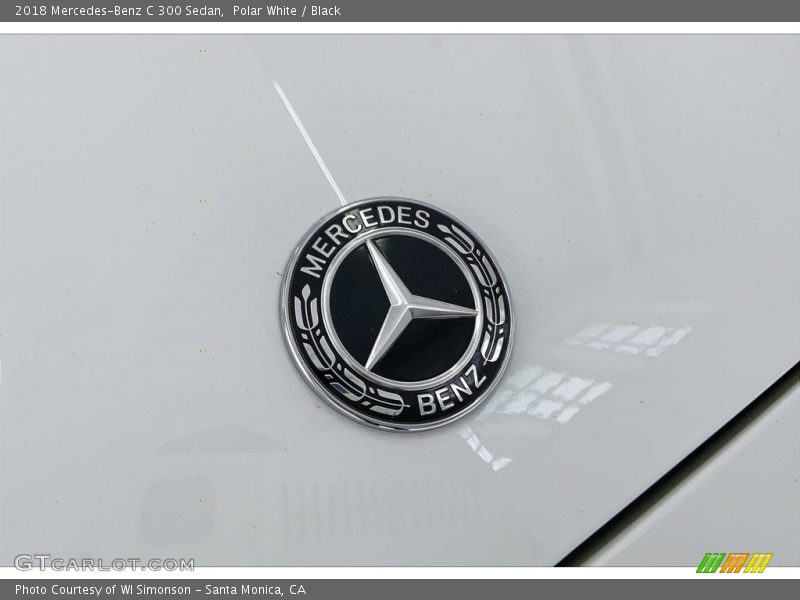Polar White / Black 2018 Mercedes-Benz C 300 Sedan