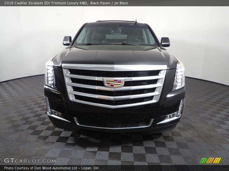 Black Raven / Jet Black 2018 Cadillac Escalade ESV Premium Luxury 4WD
