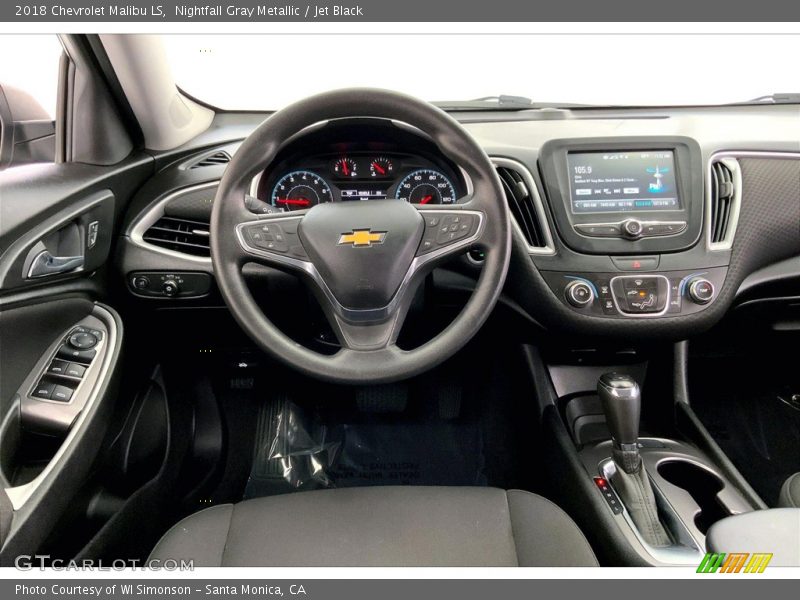 Nightfall Gray Metallic / Jet Black 2018 Chevrolet Malibu LS