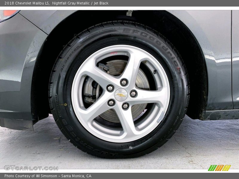 Nightfall Gray Metallic / Jet Black 2018 Chevrolet Malibu LS