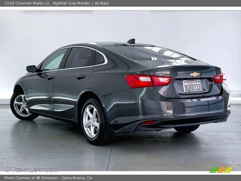 Nightfall Gray Metallic / Jet Black 2018 Chevrolet Malibu LS