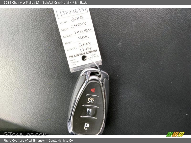 Nightfall Gray Metallic / Jet Black 2018 Chevrolet Malibu LS