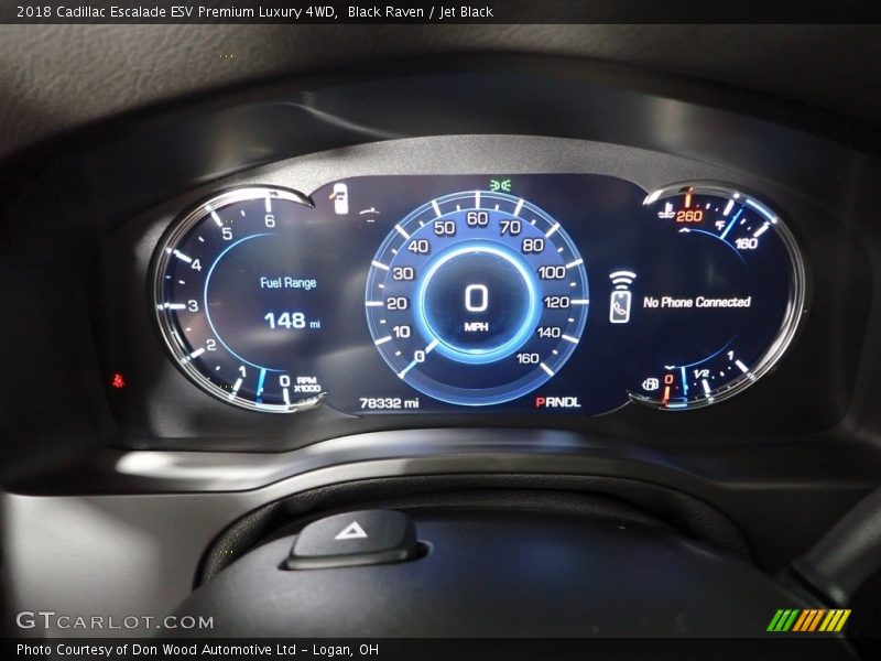 Black Raven / Jet Black 2018 Cadillac Escalade ESV Premium Luxury 4WD