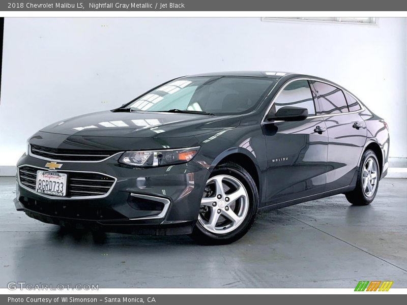 Nightfall Gray Metallic / Jet Black 2018 Chevrolet Malibu LS