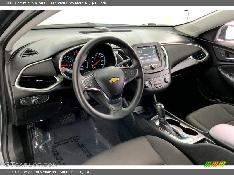 Nightfall Gray Metallic / Jet Black 2018 Chevrolet Malibu LS