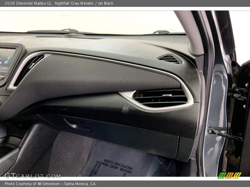 Nightfall Gray Metallic / Jet Black 2018 Chevrolet Malibu LS