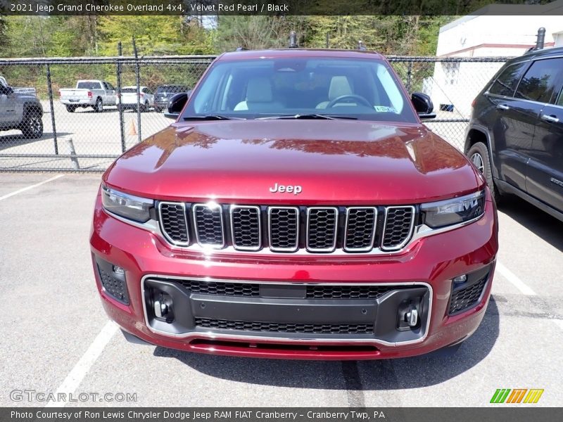 Velvet Red Pearl / Black 2021 Jeep Grand Cherokee Overland 4x4