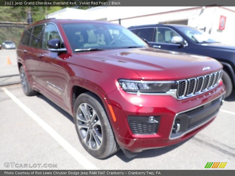 Velvet Red Pearl / Black 2021 Jeep Grand Cherokee Overland 4x4