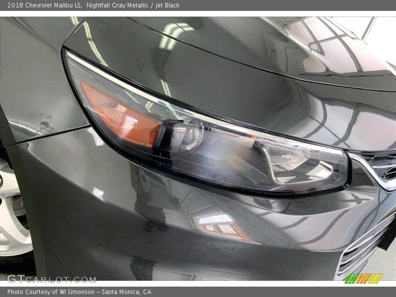 Nightfall Gray Metallic / Jet Black 2018 Chevrolet Malibu LS
