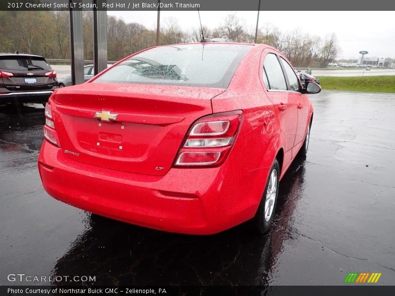 Red Hot / Jet Black/Dark Titanium 2017 Chevrolet Sonic LT Sedan