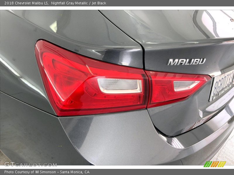 Nightfall Gray Metallic / Jet Black 2018 Chevrolet Malibu LS