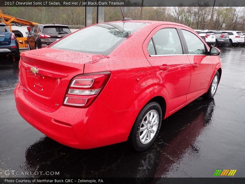 Red Hot / Jet Black/Dark Titanium 2017 Chevrolet Sonic LT Sedan