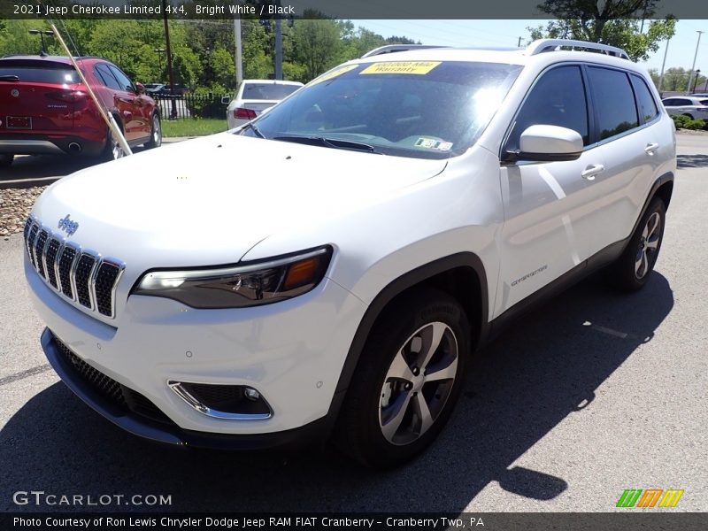 Bright White / Black 2021 Jeep Cherokee Limited 4x4